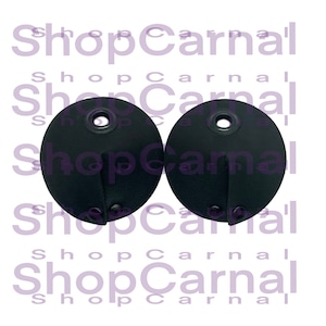 Single Black Grommet, Echtleder Pasties