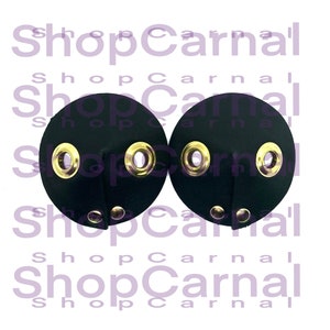 Double Brass Grommet, Real Leather Pasties