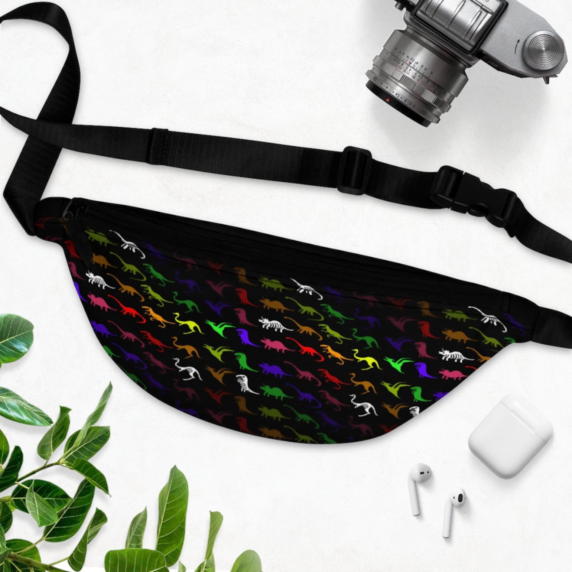 Rainbow Dinosaur Fanny Pack