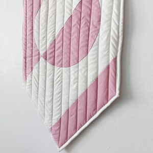 Scout Wall Hanging Pink and White Geometric Wall Art Minimalist wall decor image 3