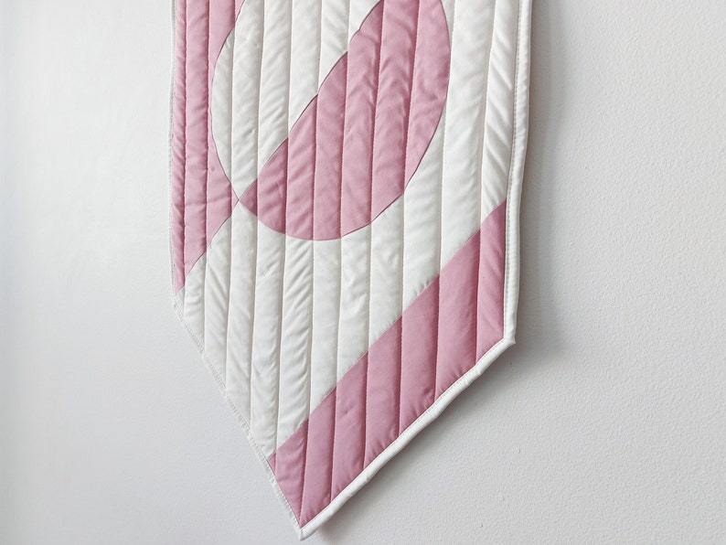 Scout Wall Hanging Pink and White Geometric Wall Art Minimalist wall decor image 3