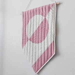 Scout Wall Hanging Pink and White Geometric Wall Art Minimalist wall decor image 6