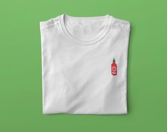 Sriracha Hot Sauce Doodle T-Shirt