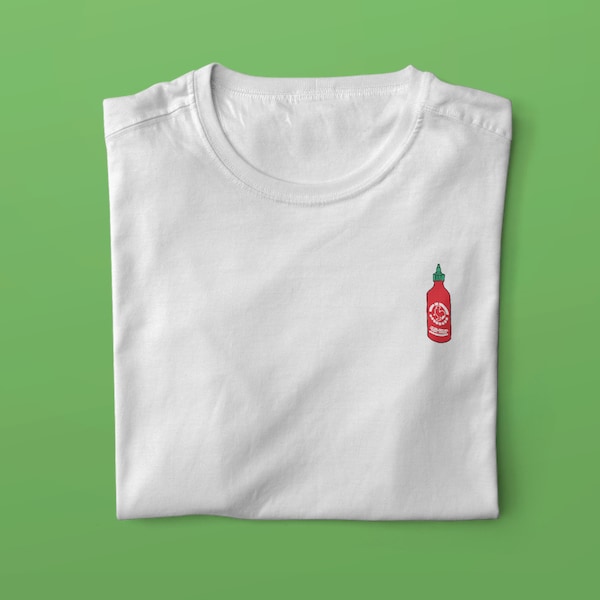 Sriracha Hot Sauce Doodle T-Shirt