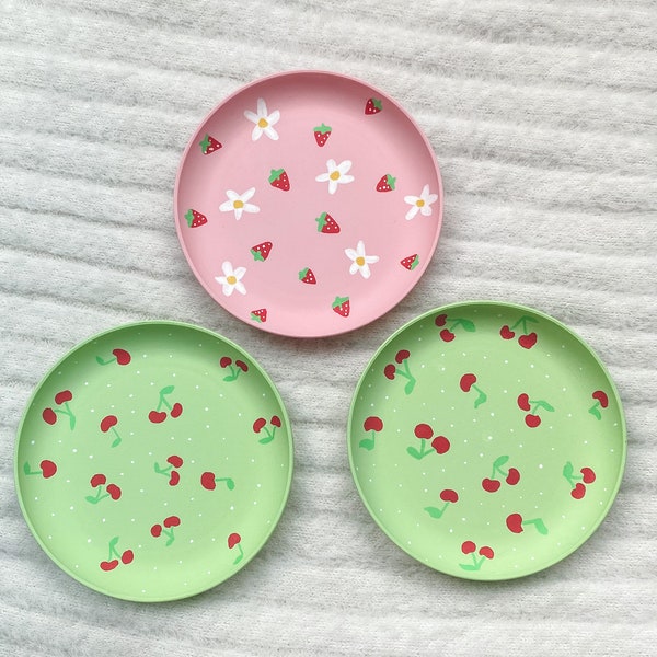 Mini Strawberry Cherry Jewelry Dish - Plastic