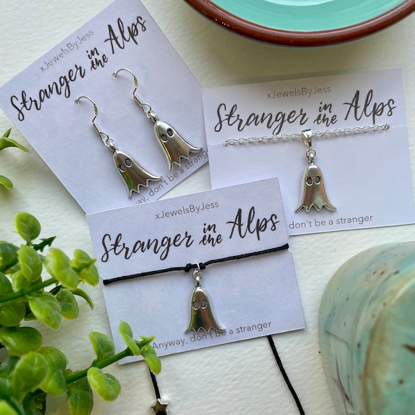 Phoebe Bridgers - Stranger in thealps Ohrringe/Kette/Armband | 15% Rabatt Set mit Code | Geschenkverpackung | 925 Sterling Silber gestempelt