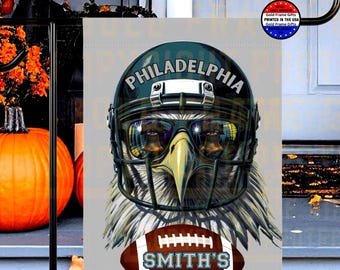 Philadelphia Football Flagge, Adler personalisierte benutzerdefinierte Sportfan Garten, Haus, Hof, Tailgating Flagge, Fußballsportliebhaber, Sportfan