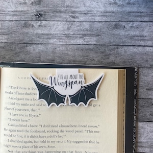 Wingspan matte bookmark, ACOTAR bookmark, rhysand and feyre, bat boys, cassian, azriel, magnetic