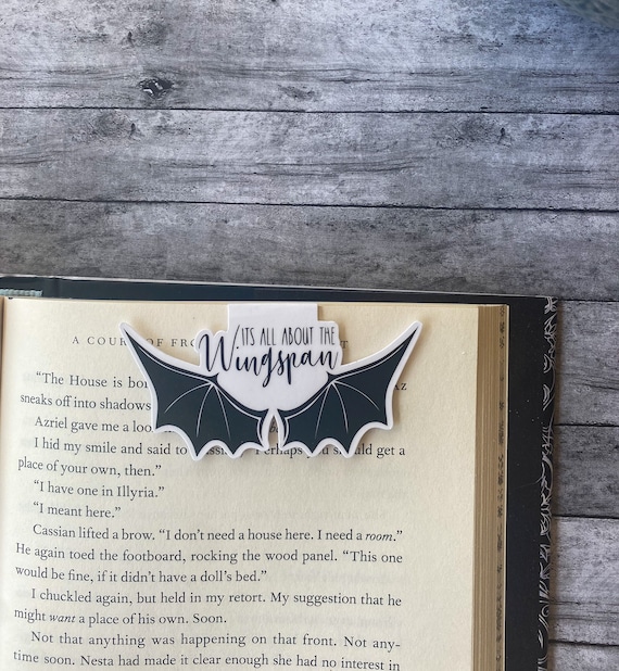 Wingspan matte bookmark, ACOTAR bookmark, rhysand and feyre, bat boys, cassian, azriel, magnetic