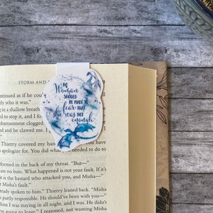 Matte Priory of the orange tree bookmark, No woman should be made to fear that she was not enough, bookish gift, magnetic bookmark