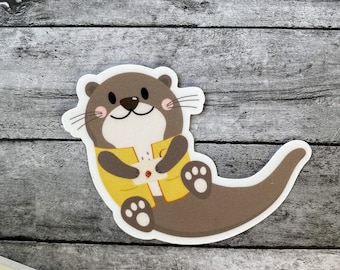 crescent city postal service, otter, HOEAB, Sticker, Matte, Holographic
