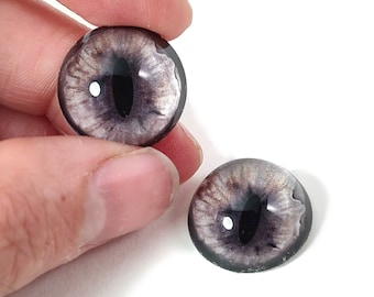 Grey Brown Fox RF3 Taxidermy Eyes, Glass Eyes, Craft Eyes, Made to Order