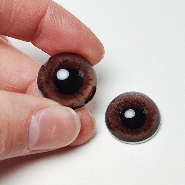 Choose a Size, Dark Brown Mammal Eyes, Squirrel, Teddy Bear Eyes, Glass Eyes