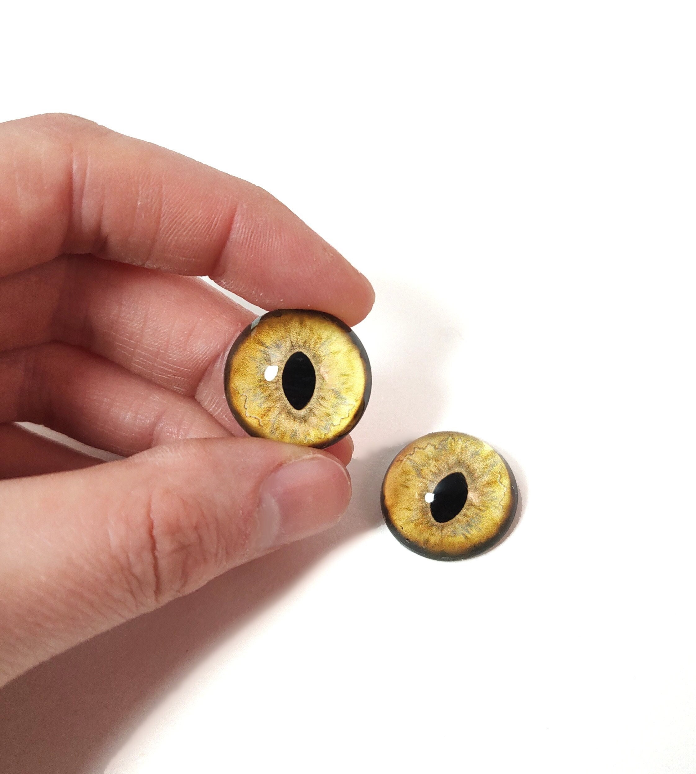 Ojos de taxidermia, ojos de cristal y ojos artesanales de lince dorado BC1