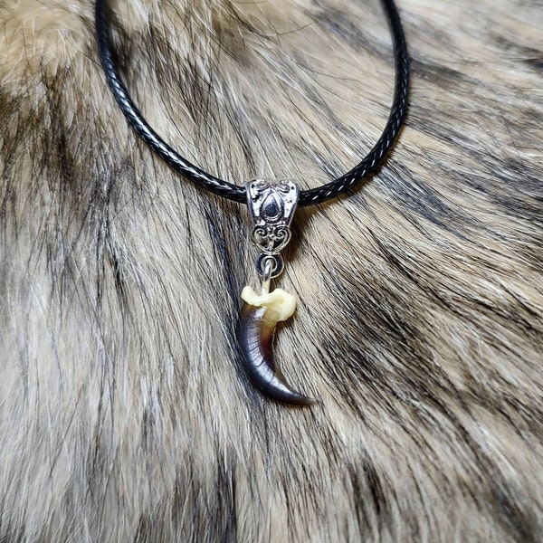 Collier de griffe de coyote, fait à la main, choisissez votre propre charme !