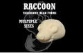 Raccoon Taxidermy Head Form – Raccoon Change-Out Form for Soft Mount or Traditional Mounts, Multiple Sizes