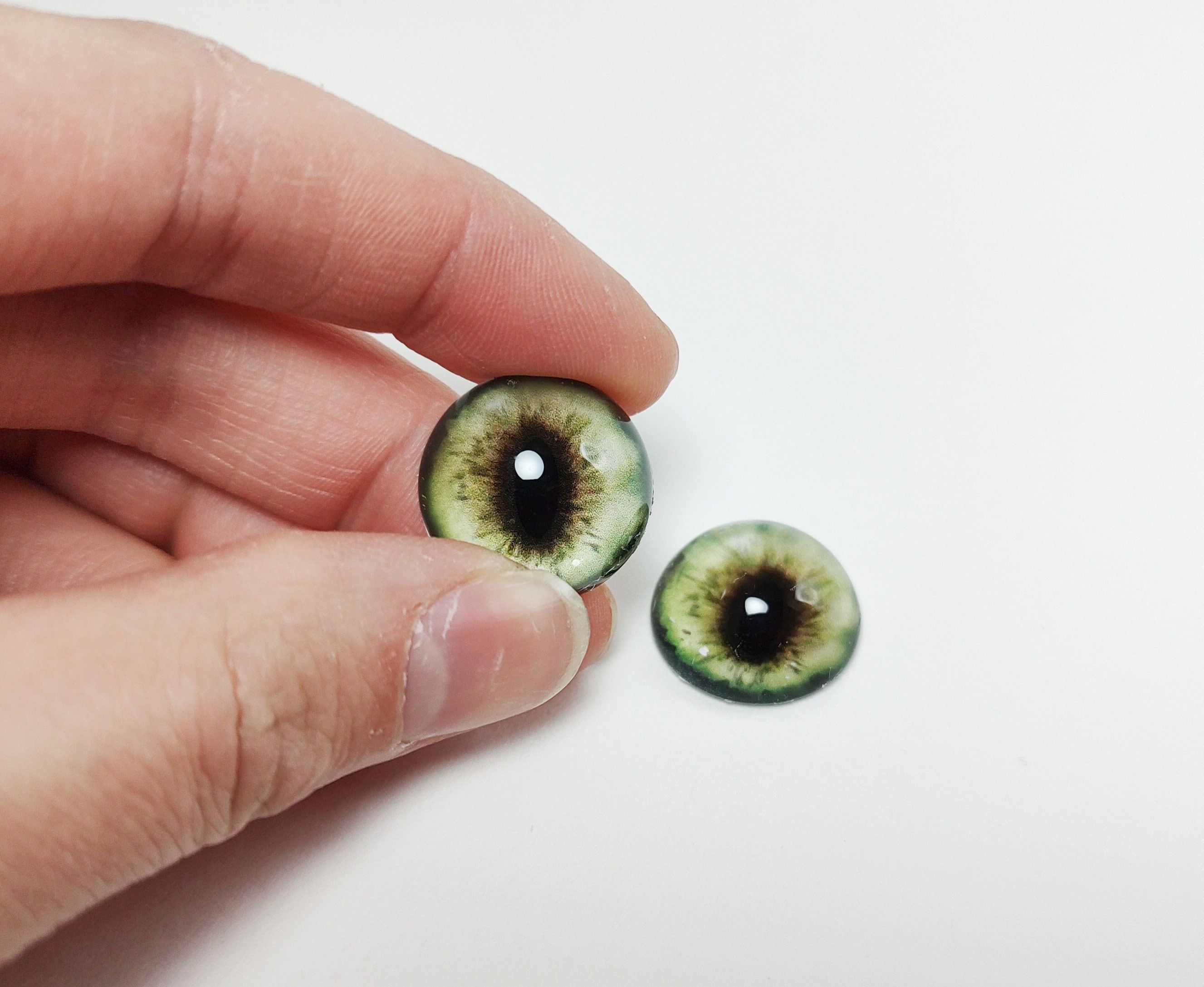Kiwi Fox MC9 Taxidermy Eyes, Glass Eyes, Craft Eyes, Made to Order