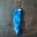 Lucky Rabbit Foot Keychain Charm, Midnight Blue, Real Rabbit Foot. - Etsy