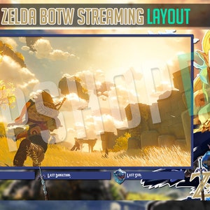 ZELDA Stream/Streaming Layout/Overlay for TWITCH/YOUTUBE