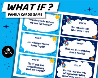 WHAT IF? Kid Game, Family Game Cards