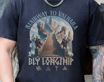 Stairway to Valhalla Vintage Band Style T-Shirt, Unisex Norse Tee