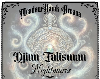 DJINN TALISMAN - NIGHTMARE Intention Wax Melts with Crystals and Botanicals | Dark & Rum Scented