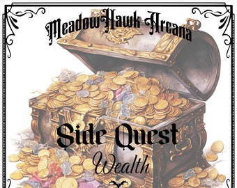 SIDE QUEST - WEALTH Intention Wax Melts w/ Crystals and Botanicals | African Marigold & Buchu