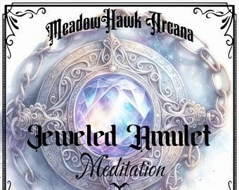 JEWELED AMULET - MEDITATION Intention Wax Melts w/ Crystals and Botanicals | Cashmere & Vanilla Musk