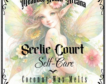 SEELIE COURT - SELFCARE Intention Wax Melts w/ Crystals and Botanicals | Gardenia & Apple