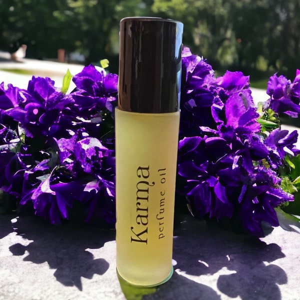 KARMA Mimosa & Cardamom Perfume Oil - Organic Jojoba and Coconut Oil Roll-On Perfume