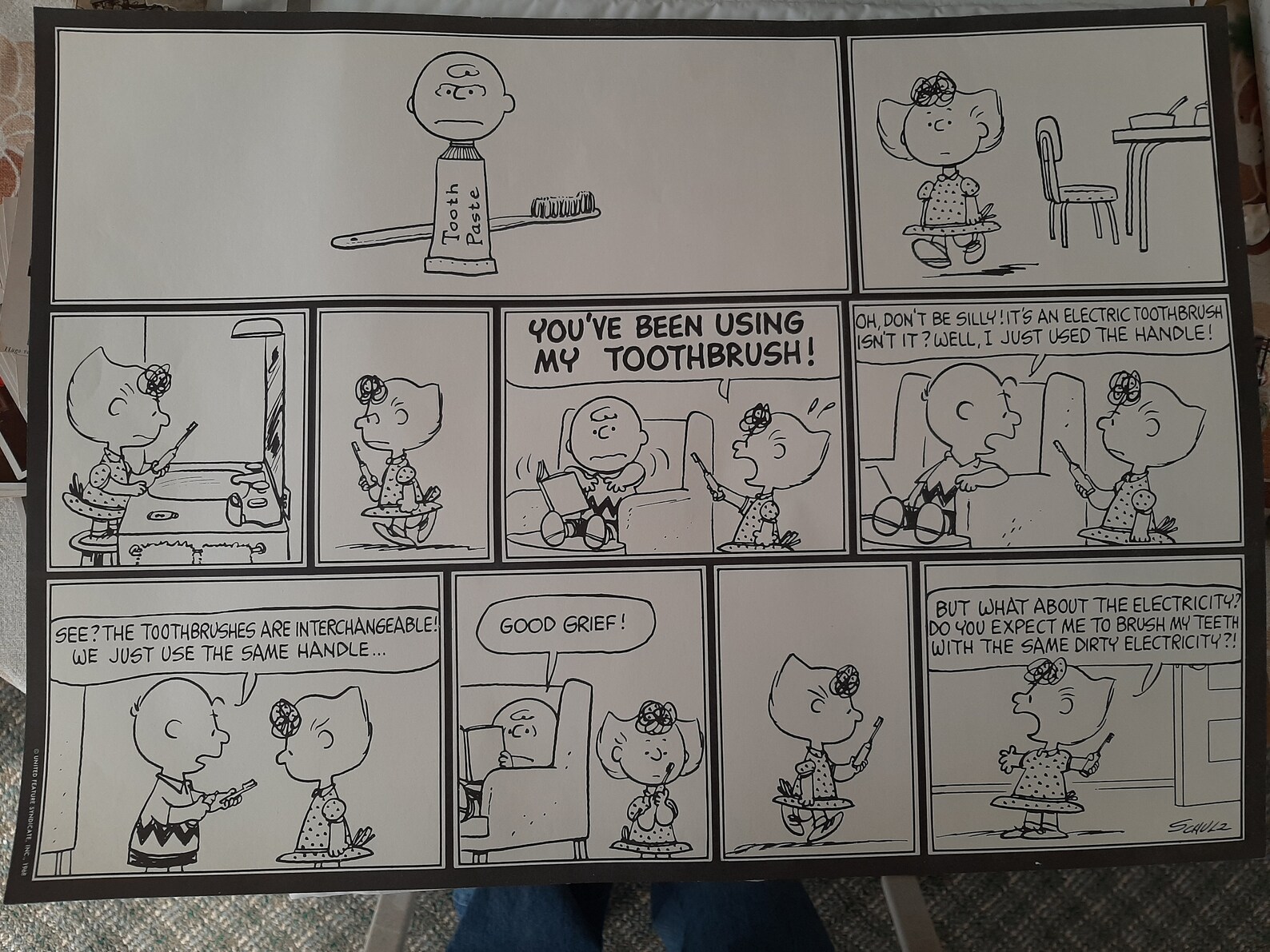 RARE Brush Your Teeth PEANUTS Featuring Charlie Brown Poster Etsy