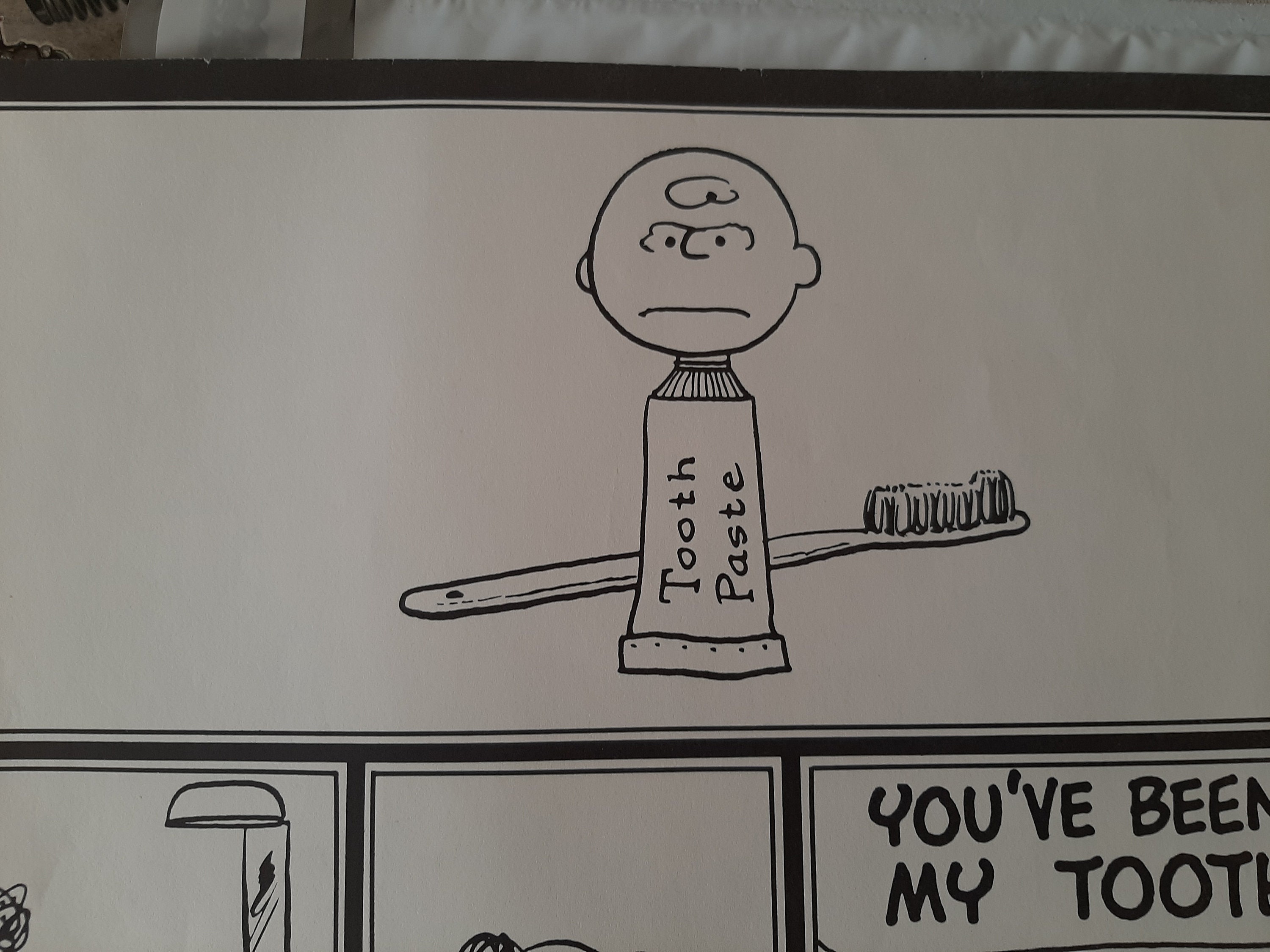 RARE Brush Your Teeth PEANUTS Featuring Charlie Brown Poster Etsy