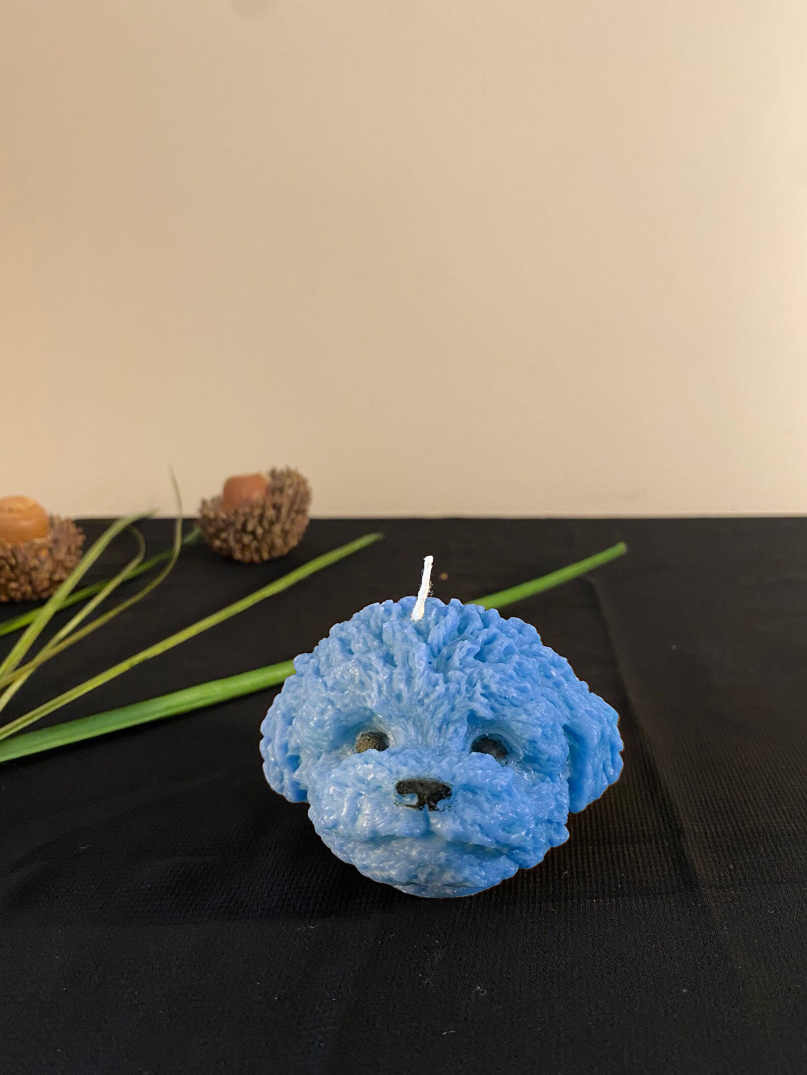 Dog Candle Bichon Candle Poodle Candle Soy Wax Dog Etsy