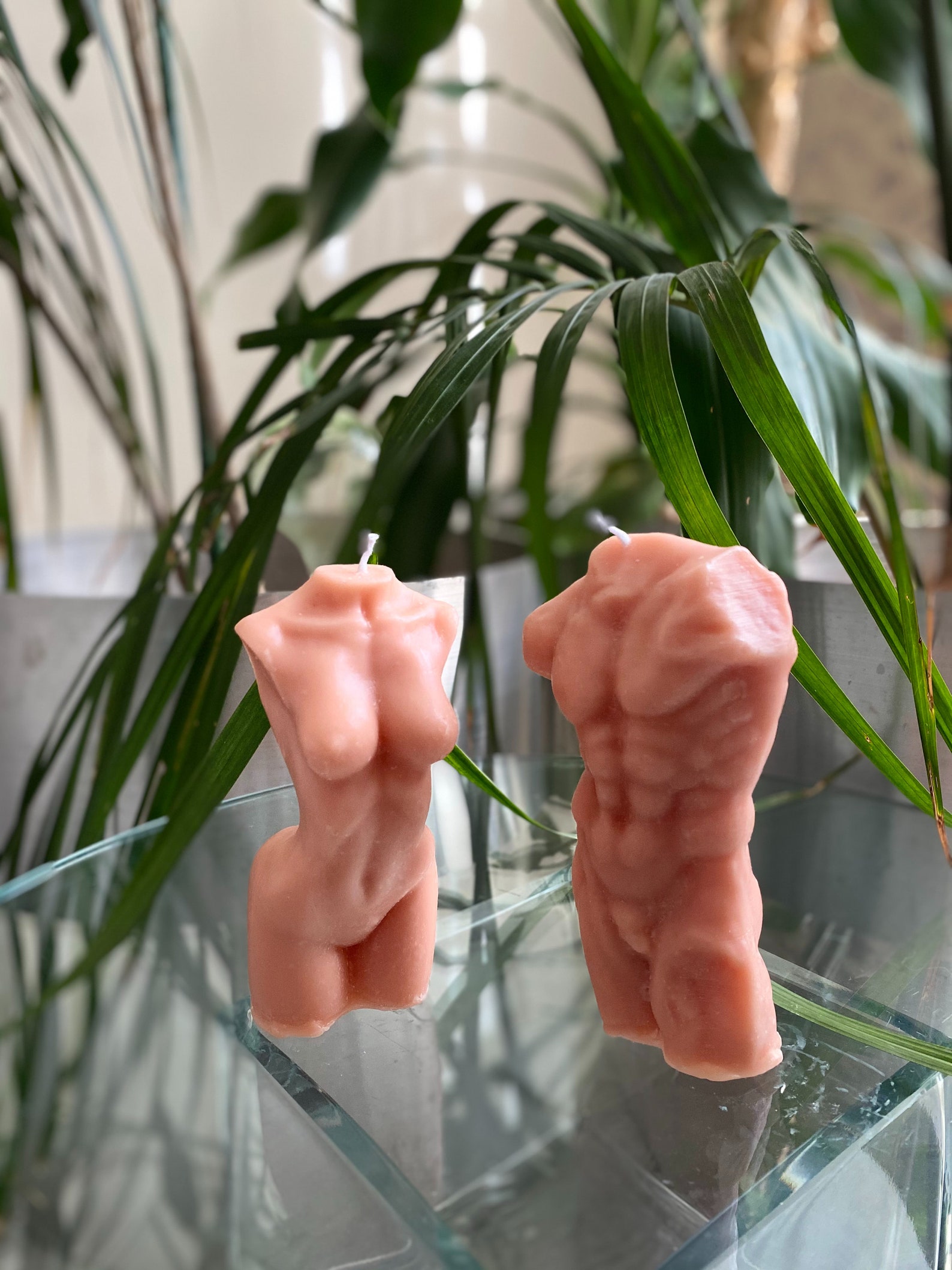 Female & Male Body Candle Set Soy Wax Body Candle Scented Etsy