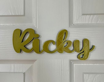 Custom Name Door Sign, Personalized Bedroom Name Sign, 3D Printed Name Decor, Kids Room Door Sign, Nursery Name Plaque