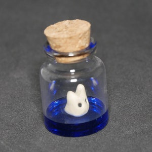 Forest spirit in a glass bottle - Spirit forest - miniature figurine
