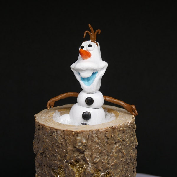 Olaf- Reine des neiges noël, disney, sculpture christmas (super sculpey)