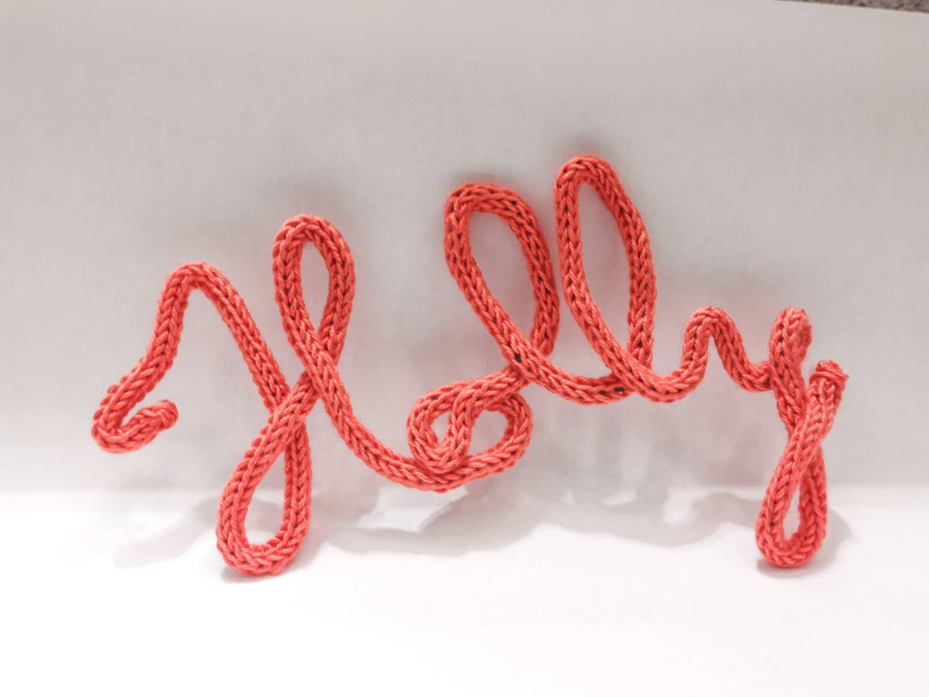 Prénom en Tricotin Mot Tricotin