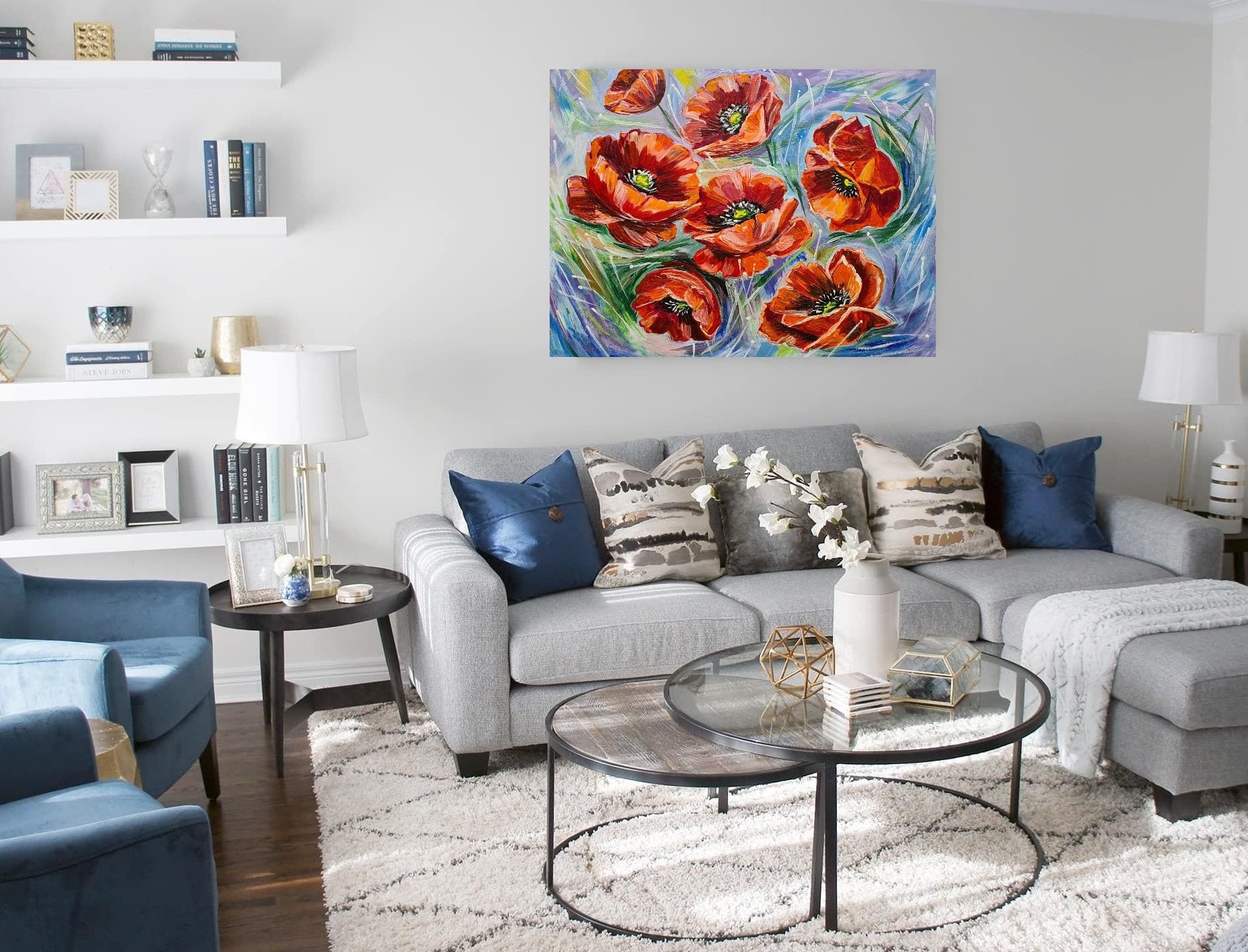Poppy Painting Red Poppy Painting Red Poppies Painting Red Poppy Red ...