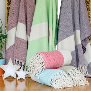 Toalla turca estilo chal 100% algodón para mujer, toalla de poncho, poncho  de surf, vestido de toalla de playa + diadema, toalla de baño para mujer