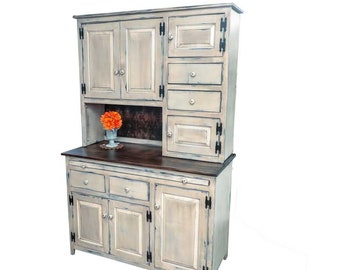 AmishMade kitchen hutch cabinet; solid wood cabinet; buffet and hutch; antique hoosier cabinet; freestanding kitchen cabinets