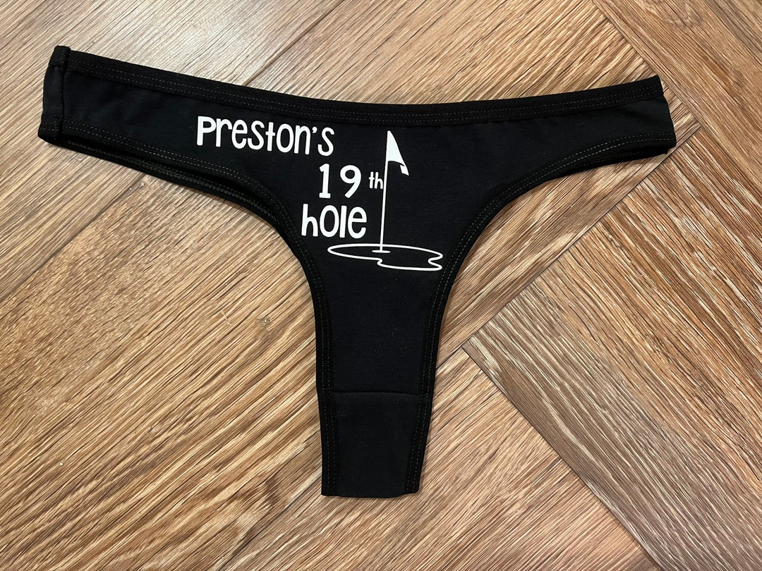 Personalized 19th Hole Funny Golf Underwear Bachelorette Party Wedding