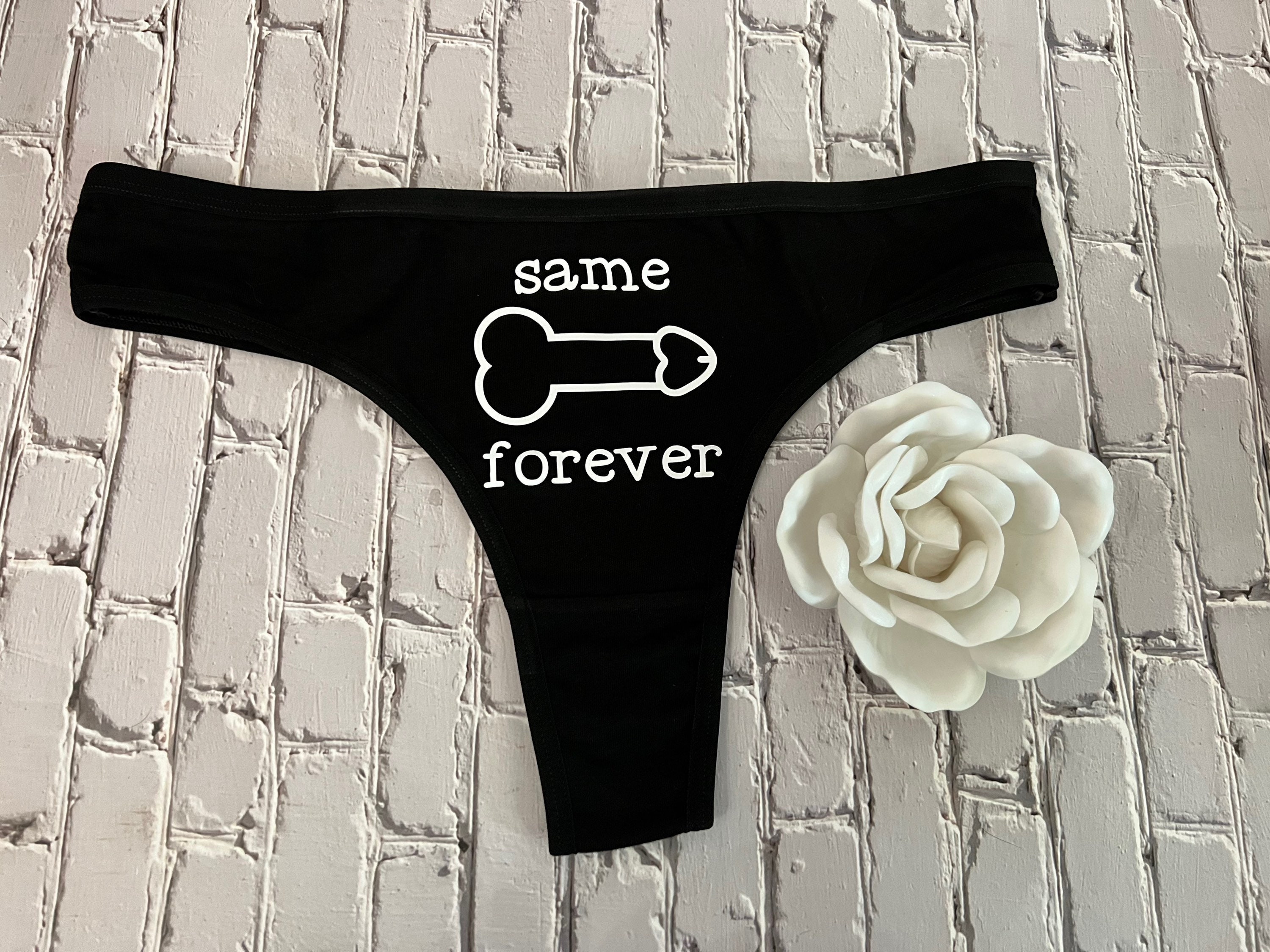 Same Penis Forever Cheeky Panty, Bachelorette Party Underwear