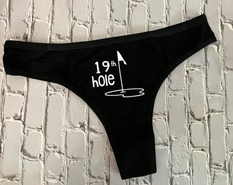 19th Hole Funny golf underwear bachelorette party wedding party fun valentines anniversary
