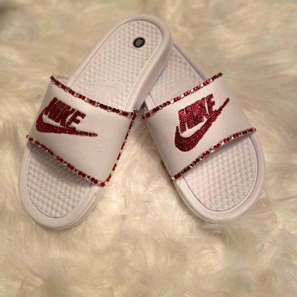 custom nike benassi slides