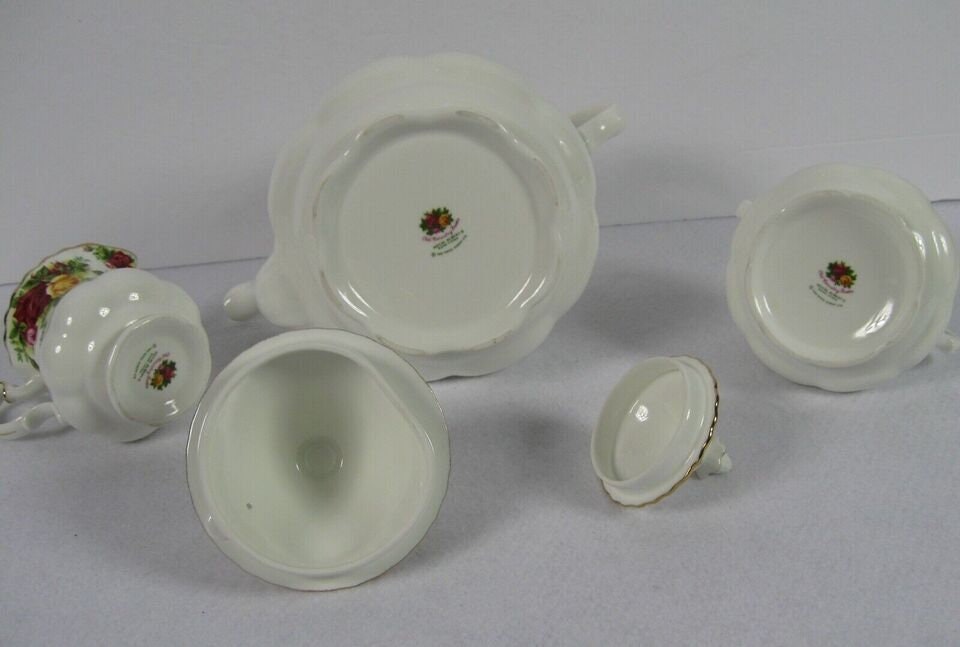 Royal Albert Old Country Roses 3piece Tea Set Teapot Sugar Etsy