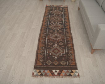 7 X 3 Meter, Vintage Boho Anatolischer Teppichläufer, Oushak Jahrhundert Teppichläufer, Traditioneller Kappadokischer Teppichläufer