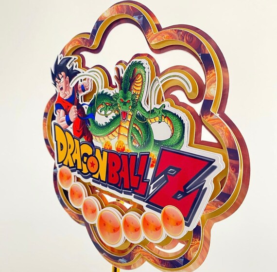 Dragon Ball Z 3d Custom Cake Topper Happy Birthday Dragon Etsy