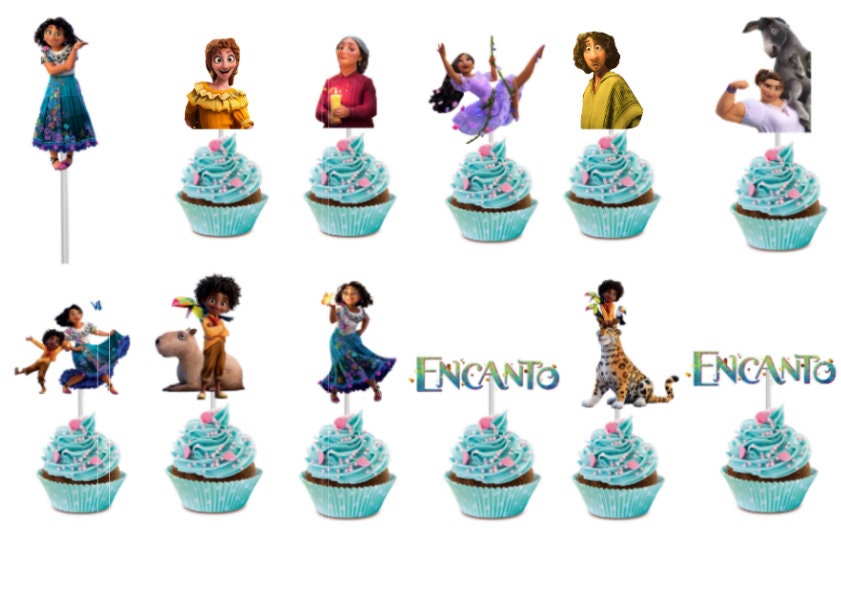 Disney's Encanto Party Cupcake Toppers sold in 6 or More Etsy Australia