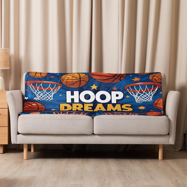 JustHavingPun Basketball Sherpa Blanket